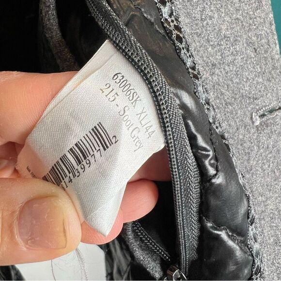 Report collection wool poliéster blend soot gray quilted lined jacket - Picture 5 of 7